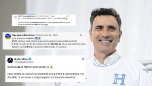 Los medios, periodistas y directivos se hicieron sentir en las redes sociales luego de la primera convocatoria del técnico español José Francisco Molina para el amistoso de Honduras ante Perú del 31 de marzo.