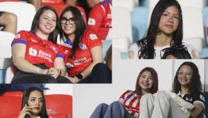 Las hermosas hinchas del León se hicieron presentes al estadio Nacional Chelato Uclés para el juego de la fecha 2 del grupo A por las triangulares del torneo Clausura de la Liga Nacional de Honduras. Fotos Erick Castillo y Alex Pérez.