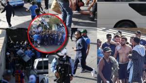 Aficionados de Motagua y Olimpia se enfrentaron a disparos afuera del estadio Nacional en la previa del clásico capitalino. La escena de terror captada por el lente de Diario DIEZ.