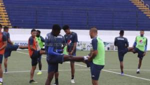 Motagua realizó su entreno en el estadio Nacional de Managua. Foto: Motagua.