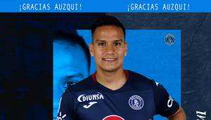 El jugador Sudamericano, Diego Auzquí no tuvo un buen suceso con el equipo Azul Profundo y eso avaló para no le renovaran su contrato. Foto: Motagua.