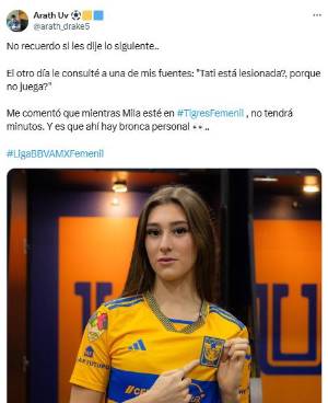 ¡Polémica! Tatiana Flores fue borrada de Tigres Femenil y filtraron el