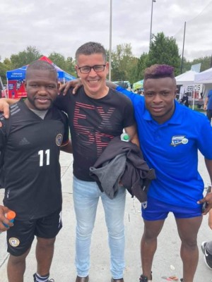 Futbolistas hondureños que participaron en la Copa Mariachi en Estados Unidos