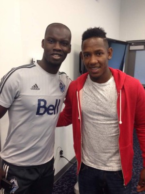 Romell Quioto y su día en las instalaciones del Vancouver Whitecaps