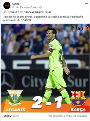 ¡Crueles! Barcelona pierde con Leganés y los memes atacan a Piqué