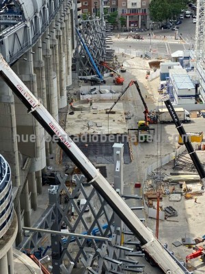 Como nunca lo habías visto: Así luce el Santiago Bernabéu sin césped durante la remodelación