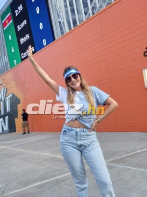 ¡La belleza catracha está presente! El ambientazo que se vive en Houston por el Honduras vs. Qatar