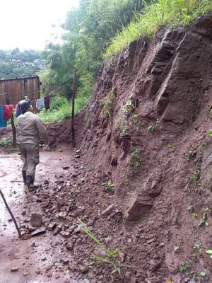 FOTOS: Caos y destrucción en Tegucigalpa por fuertes lluvias