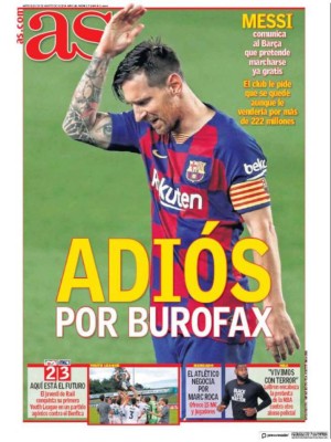 'Lío Mundial en la City': Messi causa revuelo en las portadas de los medios tras pedir su salida del Barça