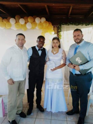 Las fotos exclusivas de la boda del futbolista de Olimpia 'Flecha' Bernárdez con su novia Gabby Corea