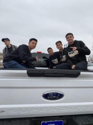 Douglas Martínez, Cristian Cálix y Luis Palma celebran el título con el Real Monarchs en Utah