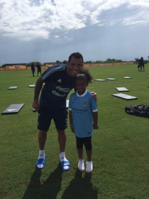 FOTOS: Los hijos de Boniek García en el entrenamiento de Argentina