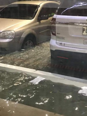 FOTOS: El caos que desató más de una hora de lluvia en San Pedro Sula