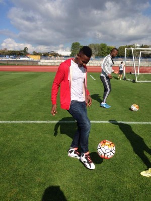 Romell Quioto y su día en las instalaciones del Vancouver Whitecaps