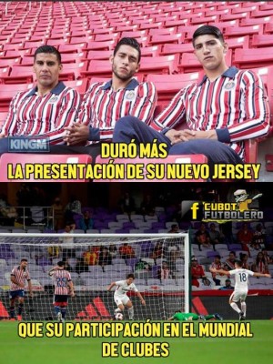 Hacen pedazos a Chivas con memes tras ser eliminado del Mundial de Clubes por el Kashima