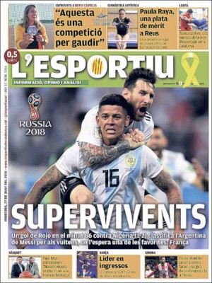 Tremendas portadas: El mundo se rinde ante Messi y a la clasificación de Argentina a octavos del Mundial