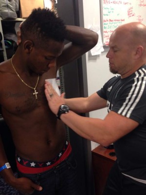 Romell Quioto y su día en las instalaciones del Vancouver Whitecaps