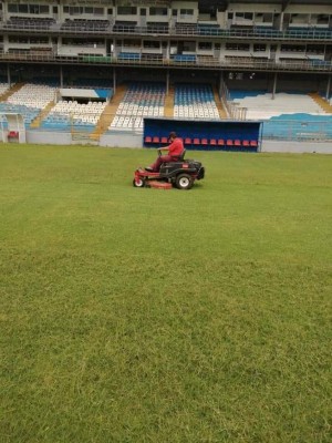 ¡El césped más verde! Así lucen los estadios de Honduras en esta cuarentena