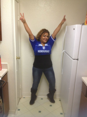 'Hondureños en el BBVA Compass de Houston'