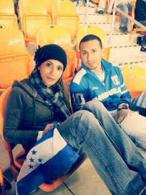 'Hondureños en el BBVA Compass de Houston'