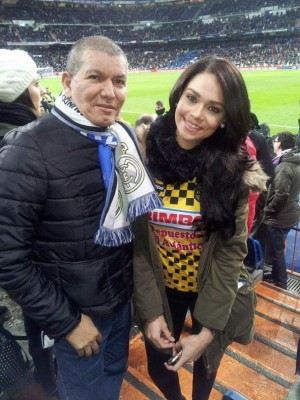 Sirey Morán, Miss Honduras Universo, la fan más guapa de Real España