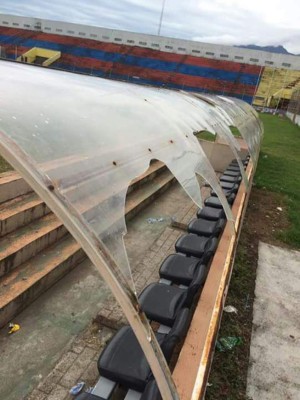 Estadio de La Ceiba está abandonado a un mes que inicie el Apertura