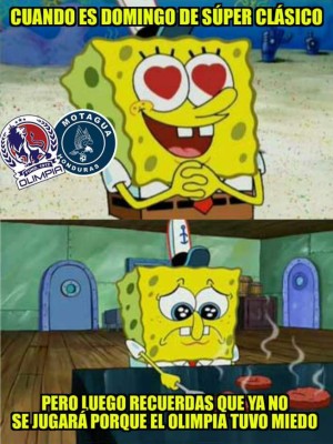 MEMES: Olimpia es motivo de burlas por la suspensión del clásico y Marathón por no ganar