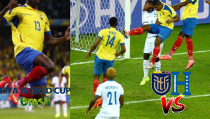 Ecuador y Honduras se enfrentaron en la segunda jornada del Mundial de Brasil 2014. Los dos goles los anotó Enner Valencia.