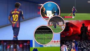 En fotos: el incidente que pasó en el Camp Nou, la tristeza de los jugadores del Barcelona, los nervios del Atlético de Madrid y el VAR volvió a ser protagonista.