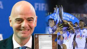 La carta abierta del presidente de la FIFA, Gianni Infantino, dedicada al Olimpia de Honduras
