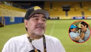 Diego Maradona siempre fue fanático del tenis y más aún de Roger Federer.