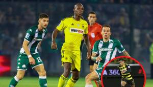 Luis Palma sale expulsado en derrota de último minuto contra el líder Panathinaikos; Edwin Rodríguez sigue sin debutar