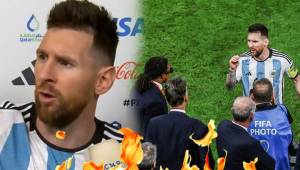 ¡Messi estalla! Cruce con un neerlandés en plena entrevista y carga contra el árbitro Lahoz: “¿Qué mirás, bobo?”