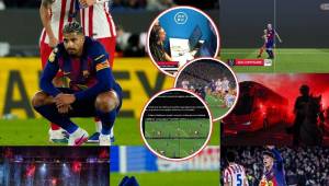 En fotos: el incidente que pasó en el Camp Nou, la tristeza de los jugadores del Barcelona, los nervios del Atlético de Madrid y el VAR volvió a ser protagonista.