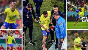 Jugadores brasileños envían energía positiva a Neymar que salió lesionado en el debut de Brasil ante Serbia