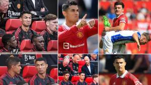 Te dejamos en imágenes cómo vivió Cristiano Ronaldo la primera derrota de la temporada con el Manchester United.