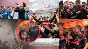 FIESTA TOTAL EN EL BAY ARENA: Las mejores postales del festejo loco del Bayer Leverkusen que obtuvo su primer Bundesliga en la historia de la mano de Xabi Alonso.