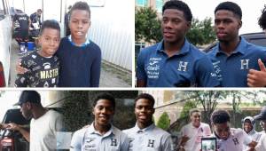 Los hermanos Dereck, Keyrol y Keyvan se reencuentran por primera vez en una concentración de la selección de Honduras y así fue el tremendo abrazo que se dieron.