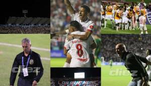 No se vio en TV: Olimpia alcanzó la copa 40, Espinel se volvió loco, el héroe que destruyó el centenario de Marathón. Lavallén la pasó mal en su final. FOTOS: David Romero, Marvin Salgado y Mauricio Ayala.