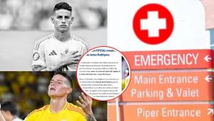 Revelan el estado de salud de James Rodríguez tras 72 horas hospitalizado en EE.UU.