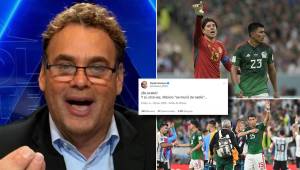 A través de su cuenta de Twitter, el polémico analista de ESPN dijo que todos eran responsables del mal rendimiento de México en la Copa del Mundo