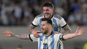 Messi y Argentina vencieron a Panamá en amistoso en el estadio Monumental. FOTO: AFP