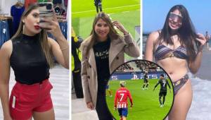 Annie Córdova, la hermosa novia de Luis Palma, cautivó en su visita a España, país hasta el que viajó para ver jugar al futbolista hondureño en partido de la Champions League con el Celtic de Glasgow ante el Atlético de Madrid.