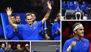 El tenista suizo Roger Federer puso punto final a su brillantísima carrera con 41 años y 20 títulos del Grand Slam, que se emocionó cuando acabó el partido.