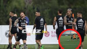 ¡Con tremendos regates! así fue captado Leo Messi en los entrenamientos de Argentina previo al duelo ante Honduras