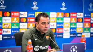 Xavi Hernández en conferencia de prensa previo al duelo de Champions. Foto: Barcelona.