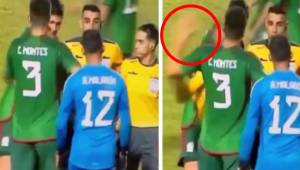 ¡Ojo, Concacaf! Futbolista mexicano agrede a árbitro y puede ser sancionado para la revancha ante Honduras