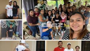 El nuevo jugador del Aris FC, Edwin Rodríguez vivió su última noche en compañía de sus más queridos. Sus padres, hermanos, su novia, suegra y sobrinos. FOTOS: Franklin Muñoz y Mauricio Ayala.