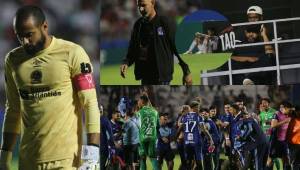 Olimpia quedó eliminado de la Copa Centroamericana ante Cartaginés. Estos fueron los rostros de la tristeza del albo.