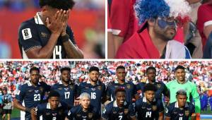 Los futbolistas de la selección canalera no pudieron esconder el dolor de la derrota ante Croacia que los deja eliminados de la Copa Mundial.